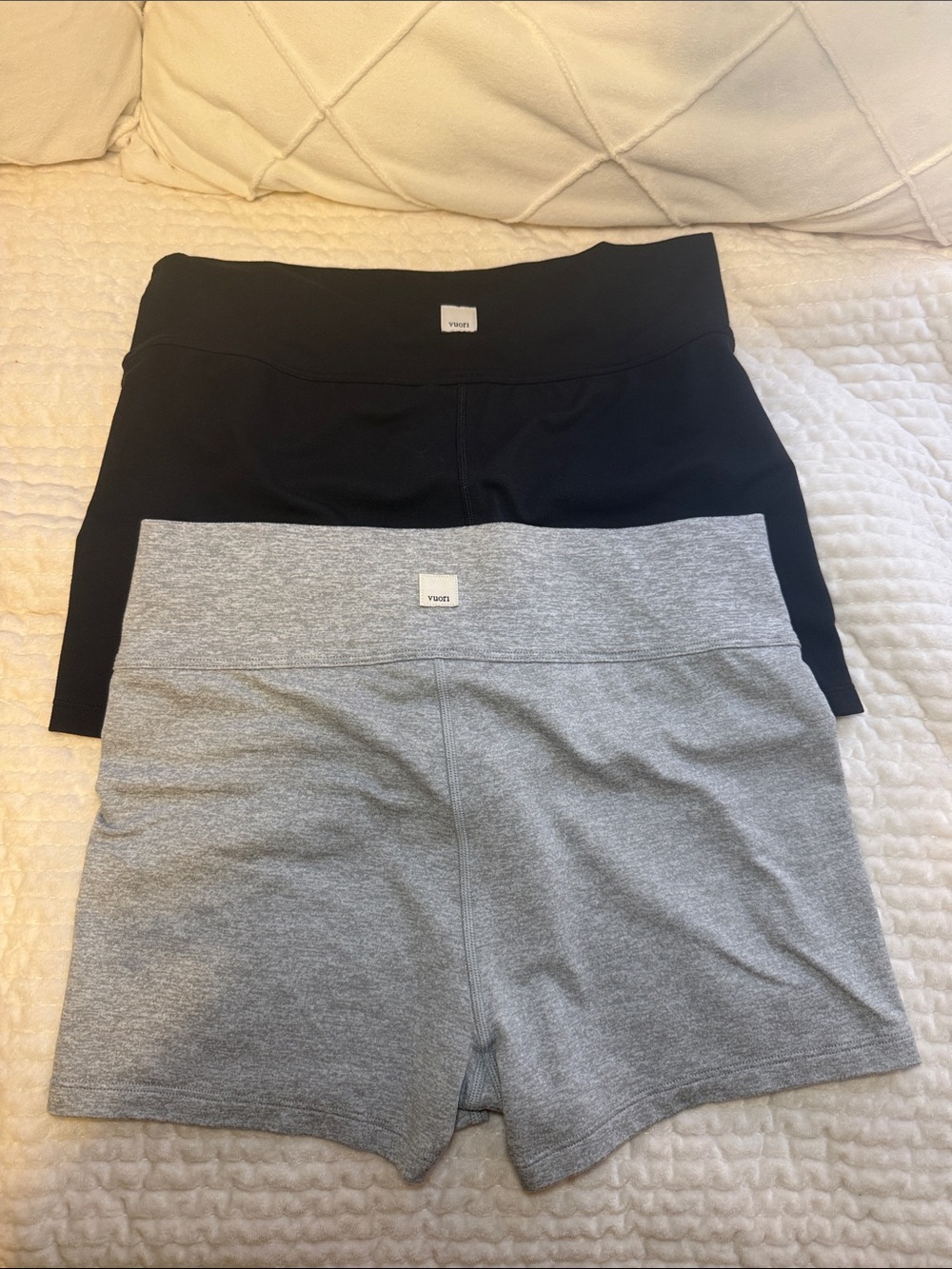 Vuori 2 pair micro high waisted shorts!
